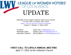 LWV LA March 2025 Update