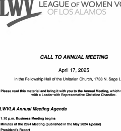 LWV LA Annual Meeting