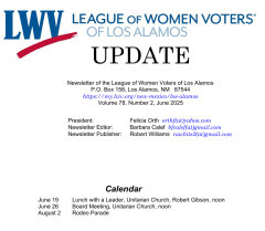 LWV LA June 2025 Update