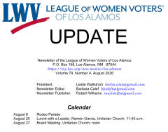 LWV LA August 2026 Update Image