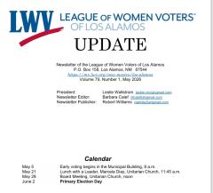 LWV LA May 2026 Update Image