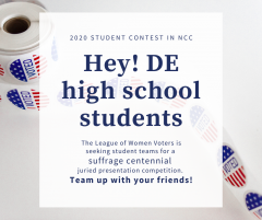 Hey! DE High School Students - 2020 NCC Student Contest in NCC