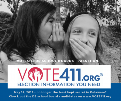 VOTE411 for school boards - pass it on
