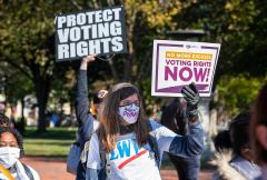 voting rights now sign