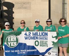 League members traveled to DC to fight for ERA, summer 2021