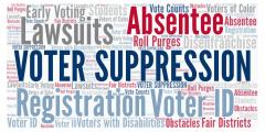 Voter Suppression Word Cloud