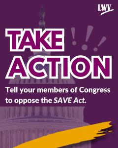 Take action against SAVE Act