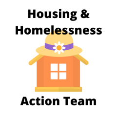 Image of a House wearing a Hat, Housing & Homeless Action Team (HAT) Icon