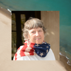 Photo of Becky Newman with Coast Background
