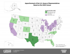 Census apportionment map 2020