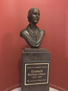 Statue of Elizabeth Buffum Chace in RI State House