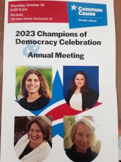 Champions of Democracy program cover