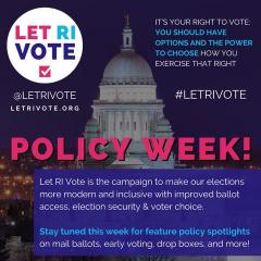 Let RI Vote Policy Week graphic
