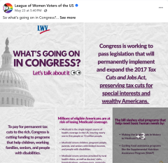 LWVUS Facebook post H.R. 1 graphic