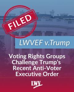 Voting Rights Suit graphic