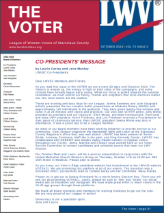 LWVSC Oct 2024 VOTER newsletter