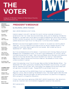 First page of THE VOTER Sept 2026
