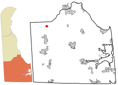 map of Sussex County, DE