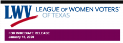 LWV Texas logo with date