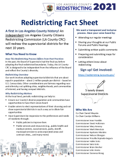 LA Redistricting Fact Sheet