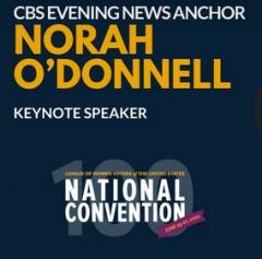 Norah O'Donnell keynote speaker