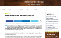Screenshot of Commentary by Catherine Rader on VTDigger