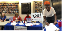 LWVWP Registers Voters at Berkeley College during NVRD