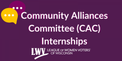 Community Alliances Committee Internships 