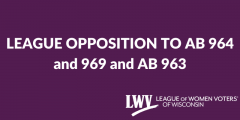 League opposition to AB 963 and AB AB 964 and 969 
