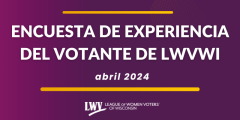 Encuesta de experiencia del votante de LWVWI