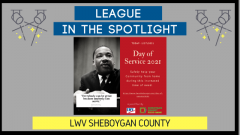Graphic for League in the Spotlight of LWV Sheboygan County