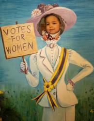 Future voter appreciates women's right to vote