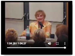 Gail Murray moderating 2018 Clayton candidate forum, from video