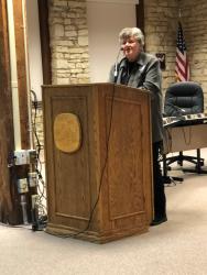 Jean Pierce speaks at Census 2020 meeting