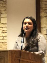 Laura Bedolla speaks at Census 2020 meeting