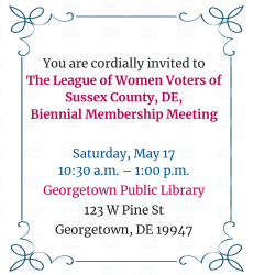 invitation 2025 LWVSCDE Biennial