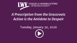 Video link for A Prescription from the Grassroots.  Action is the Antidote to Despair