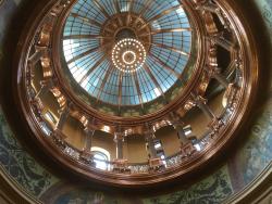 inside picture of capitol dome, Topeka, Kansas
