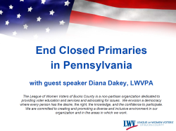 link to video of program End Closed Primaries in Pennsylvania