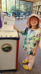 Future voter at Pinole library