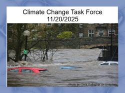 Climate Change Task Force 11/20/2025 meeting title slide
