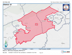 Map, Voting District 41, Virginia House of Delegates