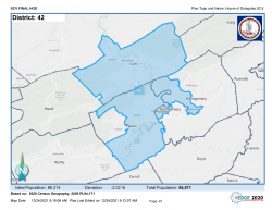 Map, Voting District 42, Virginia House of Delegates