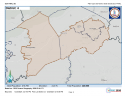 Map, Voting District 4, Virginia Senate