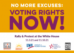 Graphic of No More Excuses Rallies on, Nov 3, 10, 17