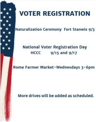 List of voter registration drives