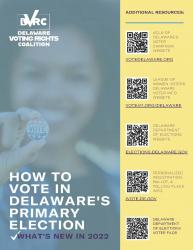 DVRC How to Vote in Delaware - What's New in 2022 (screen shot of document cover page)