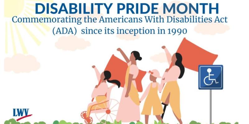 disability pride month comemorating the americans with disabilities act since its inception in 1990