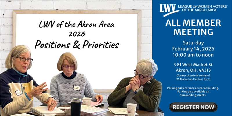 2026 Positions and Priorities Meeting Notice