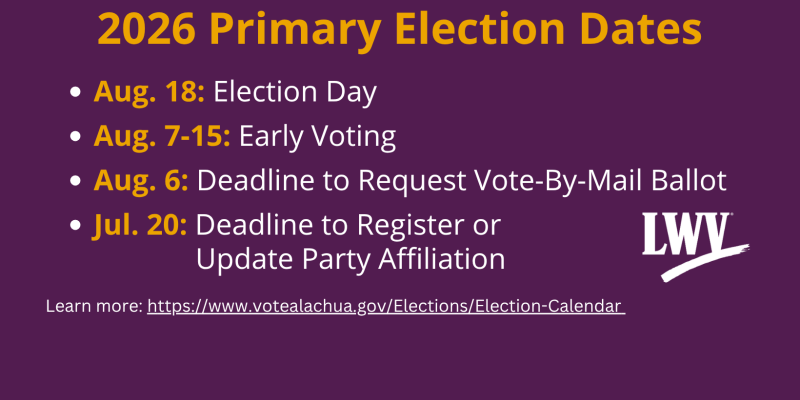 Important dates for the 2026 Primary Election Important dates for the 2026 Primary Election